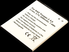 10305 Smartphone battery for Kazam devices, Li-Ion, 2000 mAh