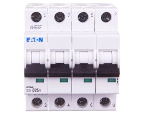 Wyłącznik nadprądowy 4P D 25A 6kA AC CLS6-D25/4-DP 270536