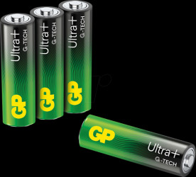 GPPCA15UP200 Ultra Plus, alkaline battery, AA (Mignon), pack of 4