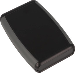 ABS handheld enclosure, (L x W x H) 117 x 79 x 24 mm, black (RAL 9005), IP54, 1553BBK