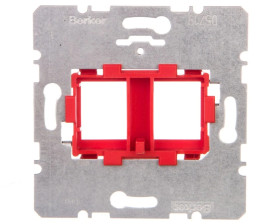 Berker R.1/R.3 Płytka nośna z czerwonym elem.mocujacym podwójna 454101