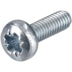 R-TECH 337043 Pozi Pan Head Machine Screws BZP M4 12mm - Pack Of 100