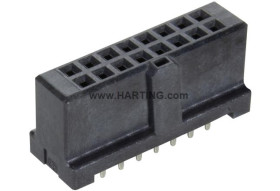 Listwa stykowa PCB 16-pinowe 09195 raster: 2.54 mm Prosty 2-rzędowe HARTING Do montażu na płytce drukowanej1000 V W