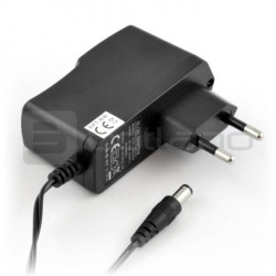 Zasilacz impulsowy 12V/1A - wtyk DC 5,5/2,5mm