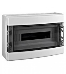 Obudowa natynkowa 1-rzędowa, 18MW, IP65, drzwi przezroczyste