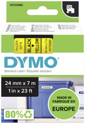 Taśma do nadruku DYMO S0720980, 24 mm x 7 m, Kolor taśmy: żółty / Kolor nadruku: czarny DYMO S0720980, 24 mm x 7 m, Kolo