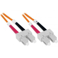 Patchcord światłowodowy OM2 50/125 duplex SC-SC 5.0m LSZH 3mm ORANGE