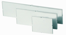 Front plate, PC, (W x H) 158.5 x 41.6 mm, transparent, 449-370-12