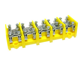 Odgałęźnik instalacyjny LZ5*25/10wyk.11 szary 5-torowy (zacisk: 1x25 mm2 4x10 mm2) do podłoża 84107004 SIMET