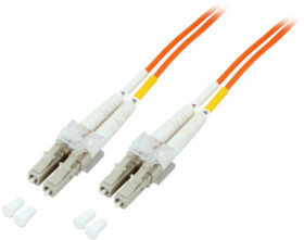 Duplex-jumper, LC to LC, 10 m, OM2, multimode 50/125 µm, O0310.10