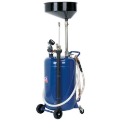 Sealey AK459DX Mobile Oil Drainer with Probes 90ltr Air Discharge