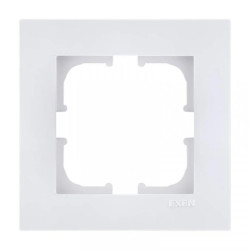 Ramka pojedyncza Exen seria Karell biała K101/01E