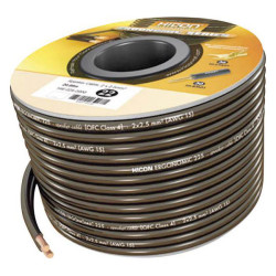 Hicon HIE-215-2000 Speaker Cable 2x1.50mm&#xB2; Black 20m Optimum Sound
