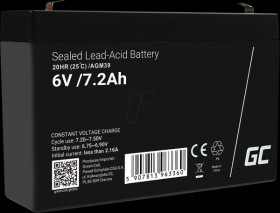 AGM39 AGM battery, 6 V, 7.2 Ah