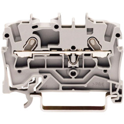 WAGO 2001-1201 2 Conductor Ex e II Through Terminal Block Grey