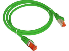 Patch-cord S/FTP kat.6A LSOH 0.5m zielony KKS6AZIE0.5