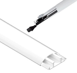 Maskownica Listwa Kanał Korytko do kabli TV LPO 18/75mm 3K Biały 2m AKS