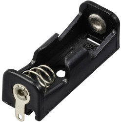 TRU COMPONENTS TC-13220696 Battery tray 1x N Solder lug 36x13x12mm