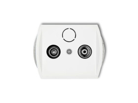 TREND Gniazdo antenowe RTV końcowe 2dB biały G2K KARLIK