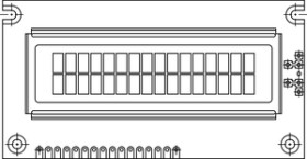 LCD-016N002A 16 x 2 Character LCD