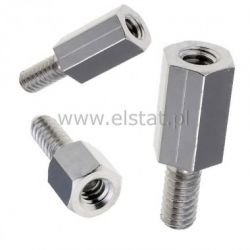 DA5M3X18 tulejka dystansowa metalowa; Gwint zewn