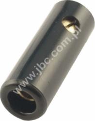 RB-152 SW Gniazdo na przewód, 4mm, izolowane, przyłącze przykręcane, czarne, RB152SW