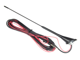 Antena samochodowa dachowa VW 58° wtyk DIN + wzmacniacz 5m