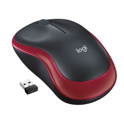 Mysz Logitech M185 bezprzewodowa czerwona