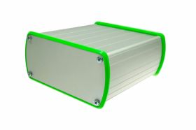 Obudowa AL-105 aluminiowa (ramka zielona) 110x120x50