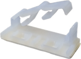 Mounting base, PA, light gray, self-adhesive, (L x W x H) 62 x 16 x 14 mm, 072.58.863