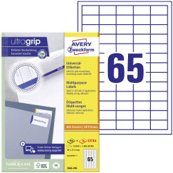 Avery-Zweckform 3666-200 All-purpose labels White Paper Permanent Laser 38x21.