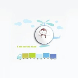 Lampka dziecięca HELICOPTER 0,6W LED ML144 Milagro