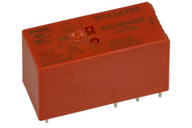 Przekaźnik; elektromagnetyczny miniaturowy; RT424730; 230V; AC; 2 styki przełączne; 8A; 250V AC; 8A; 30V DC; do gniazda; do druk