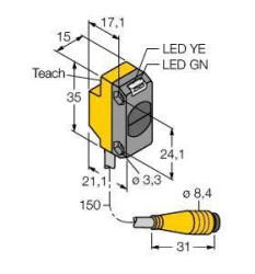 Czujnik dyfuzyjny Turck QS18EP6WQ 3069218 1 szt.