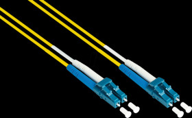 LW-910LC Optical Fiber Cable Duplex OS2 9/125µ LC/LC, 10m, yellow