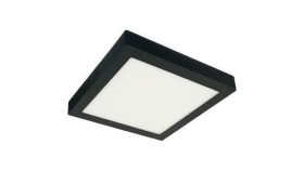 Plafon Modesto Kwadrat Led 24W Czarne 2400Lm 3000K Aluminium