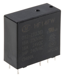 Przekaźnik mocy 12V dc SPDT RS PRO 530mW, montaż PCB 275Ω Otwór przezierny