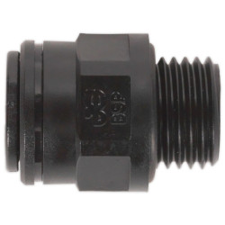 Sealey JGC814 Straight Adaptor 8mm x 1/4&quot;BSP Pack of 5