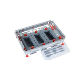Puszka podłogowa standardowa pozioma regulowana 12(3x4)m 088020 LEGRAND