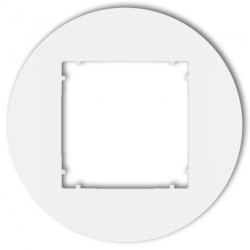 MINI Ramka uniwersalna pojedyncza okrągła z tworzywa biały MRTO-1