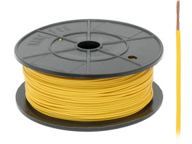 Kabel pojedyńczy 1,5mm FLRY żółty 1m