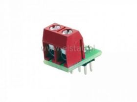 Złącze AK 2-pin czerwone do płytki stykowej