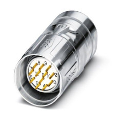 Złącze wielostykowe przemysłowe 17-pinowe M23 Montaż na kablu Wtyczka Phoenix Contact