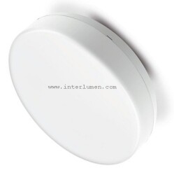Plafon led E27 2x do 24W biały PL-L 4071 NEO IK10