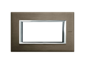AXOLUTE Ramka 1 pojedyncza prostokątna 4 moduły szczotkowany brąz HA4804BR LEGRAND