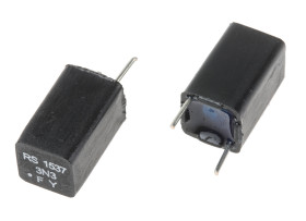 Kondensator foliowy 3.3nF 63V dc RS PRO Polistyren rozstaw: 5.08mm THT ±1