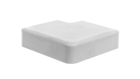 Pokrywa Kątowa Lhd 50X20mm Biała 8993
