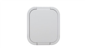 B2 Gnizado Pojedyncze 2P+Z Schuko Bryzgoodporne Z Klapką W Kolorze Wyrobu...