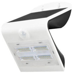 Lampa ścienna, elewacyjna solarna LED 3W 400lm 3000-4000K IP44 biały barwa WW lub NW biała ciepła lub neutralna V-TAC VT-768