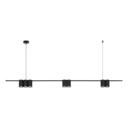 Lampa wisząca (listwa) GENESIS BLACK 7xGU10 ML0370 Milagro